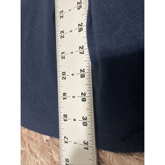 Diane Gilman Top Womens 3X‎ Blue Peplum Long Sleeve Pullover Stretch Lightweight - Picture 5 of 10